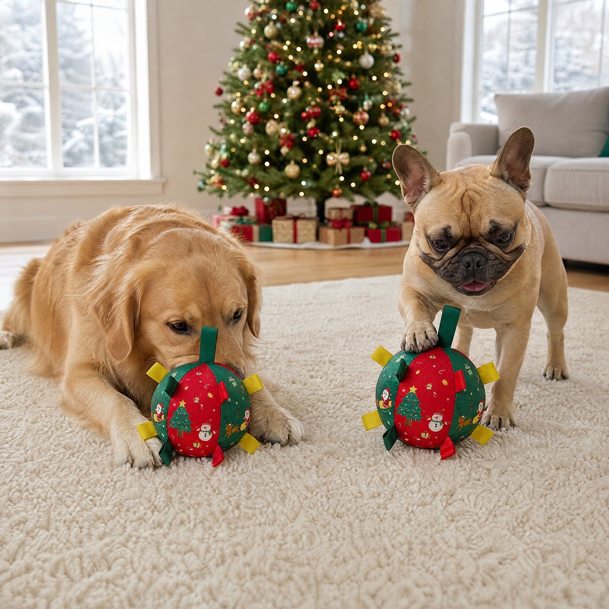 Jingle Bounce Dog Ball